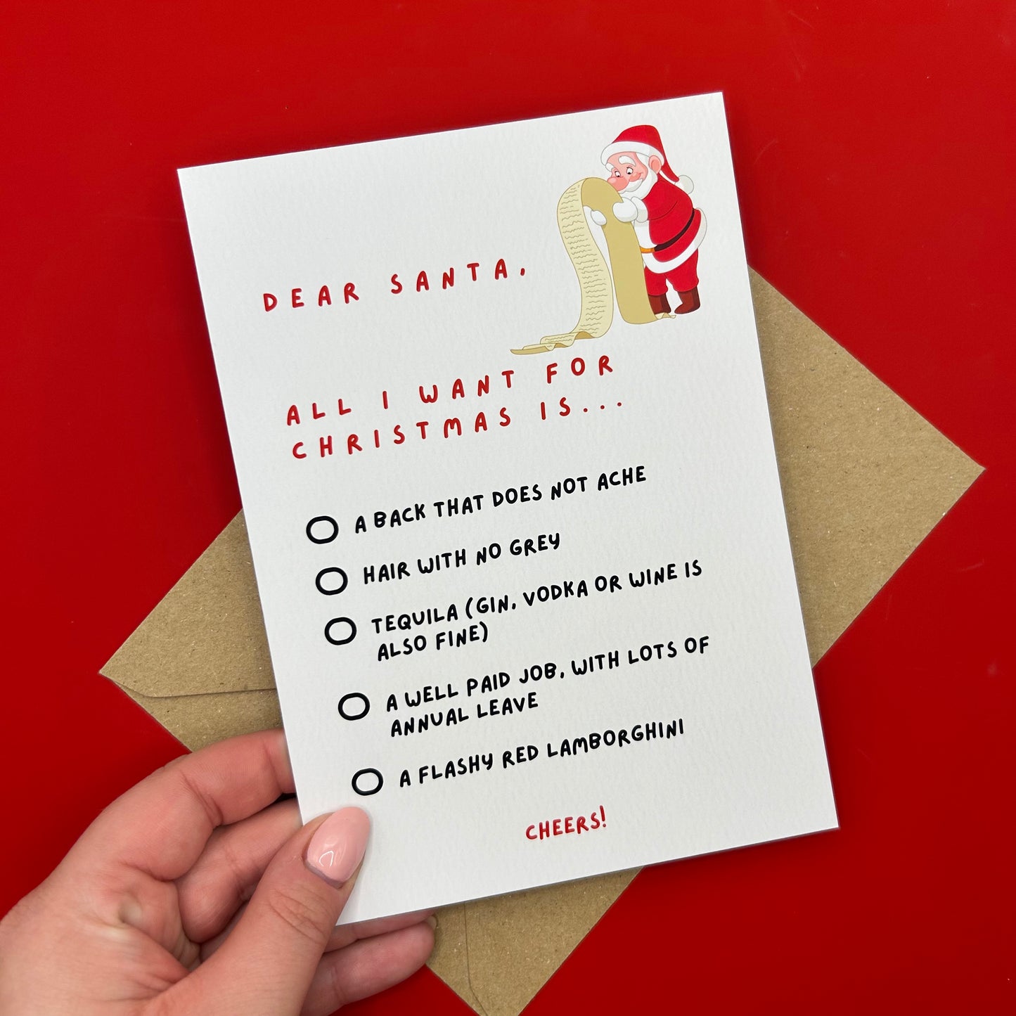 'Dear Santa' Christmas Card