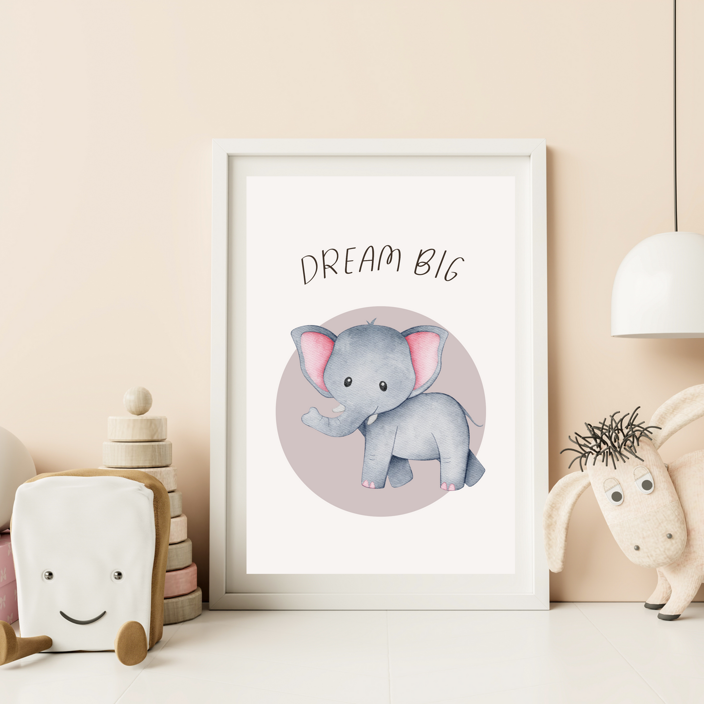 'Dream Big' Elephant Print