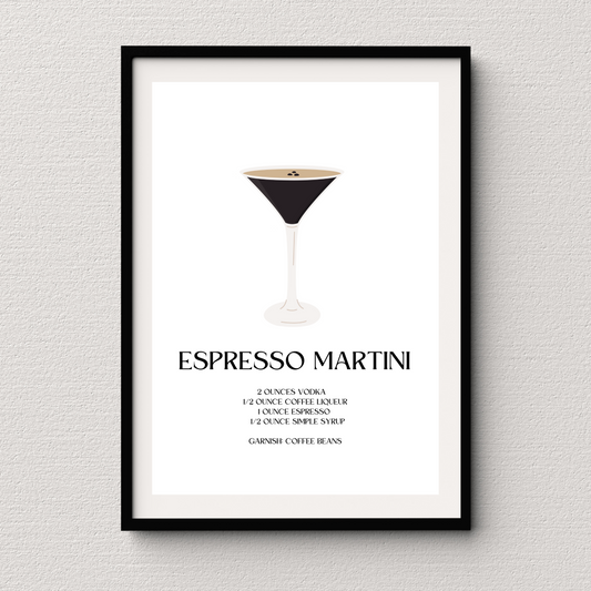 Espresso Martini Cocktail Print