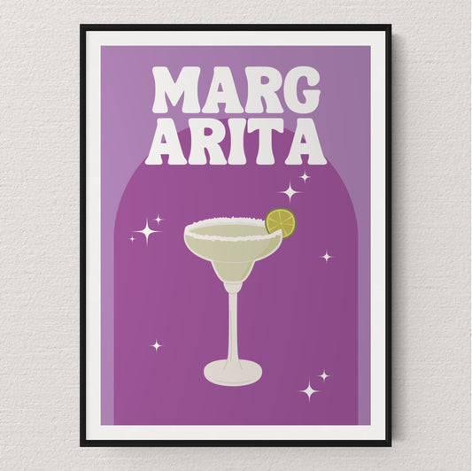 Funky Margarita Cocktail Print