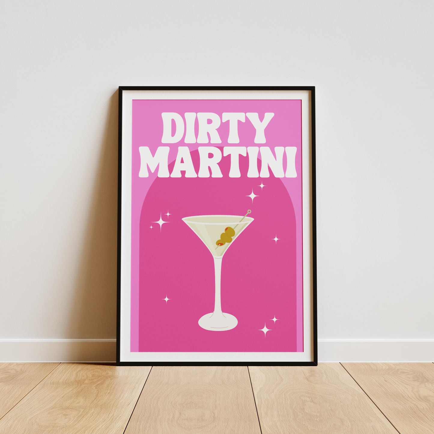 Funky Dirty Martini Cocktail Print