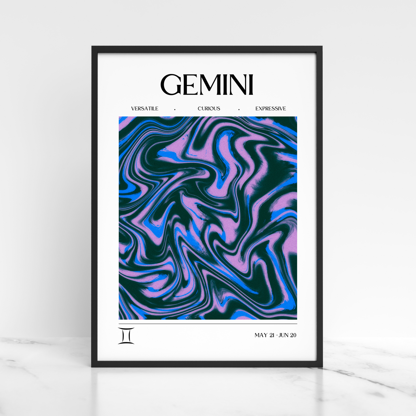 Gemini Star Sign Print