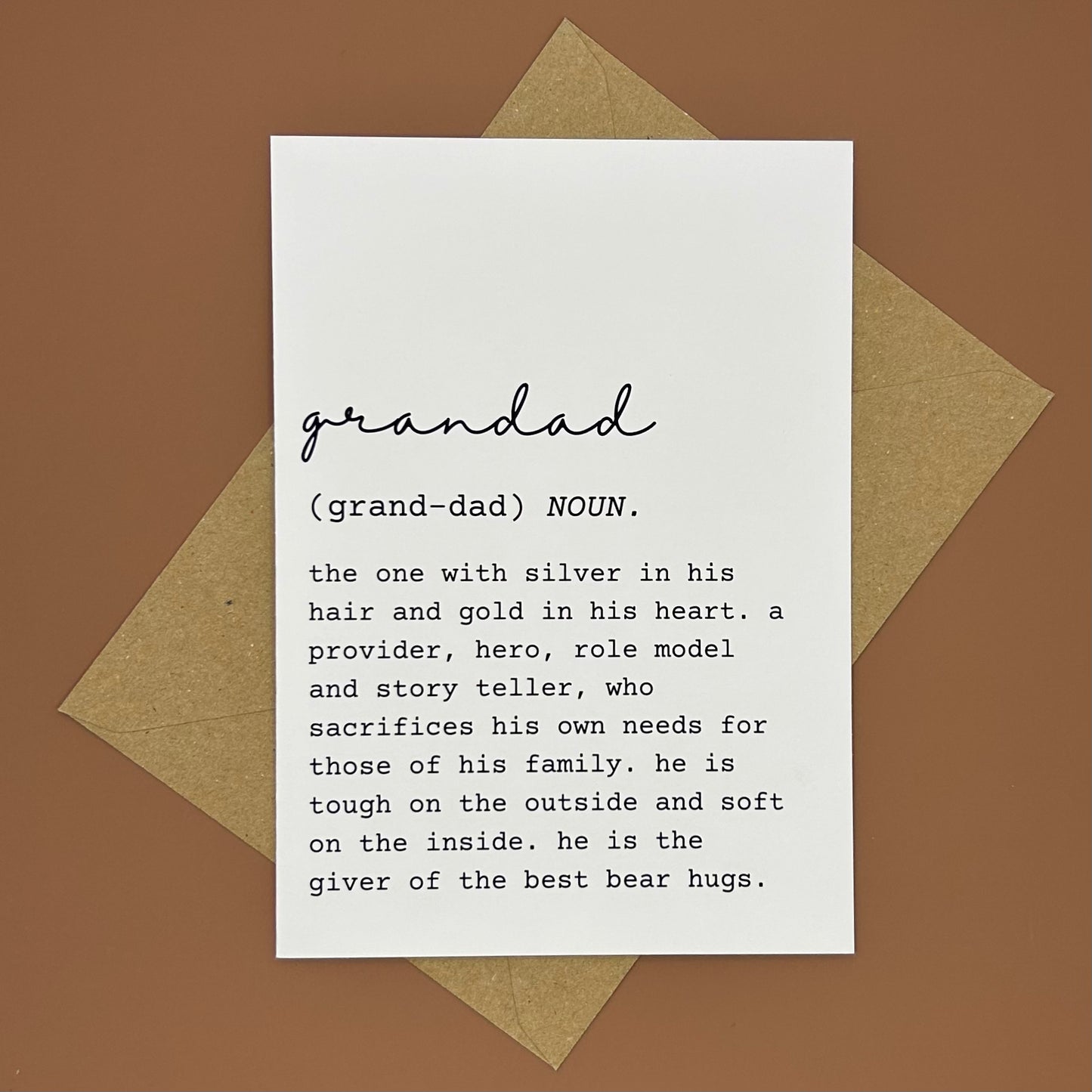 Grandad Definition Greeting Card