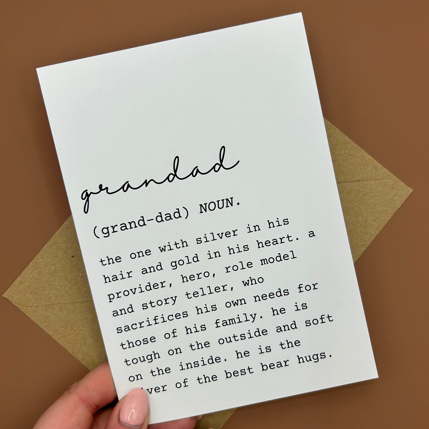 Grandad Definition Greeting Card