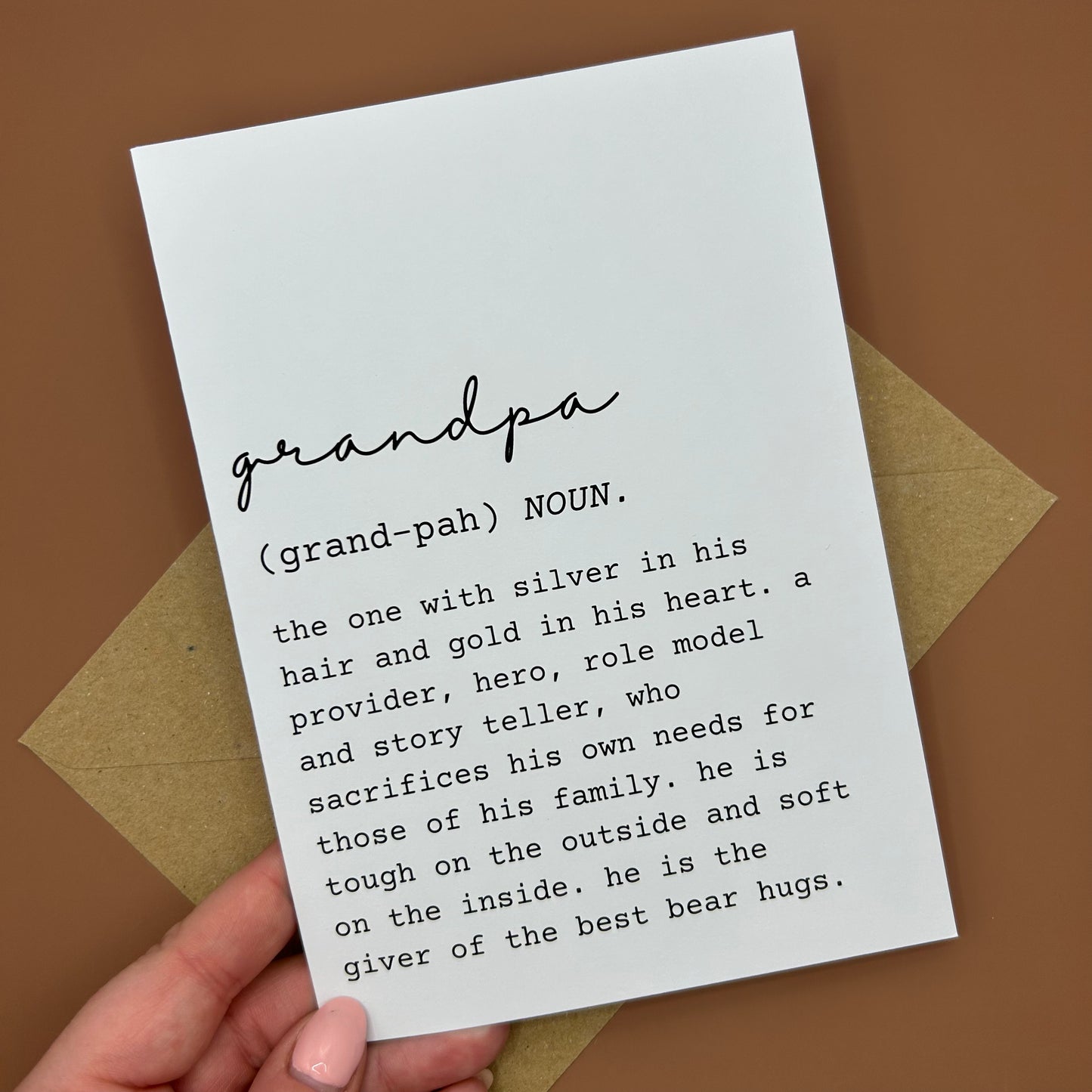 Grandpa Definition Greeting Card