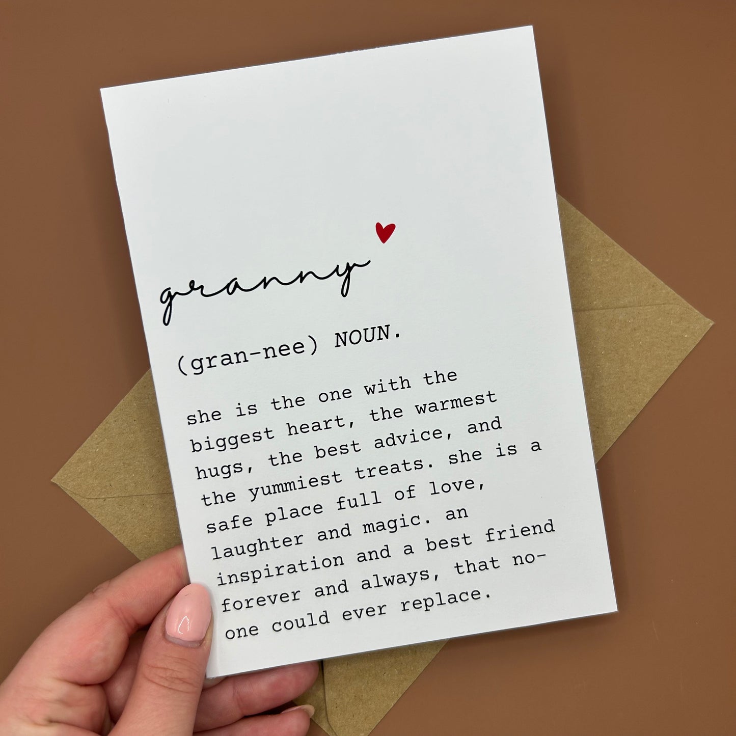 Granny Definition Greeting Card