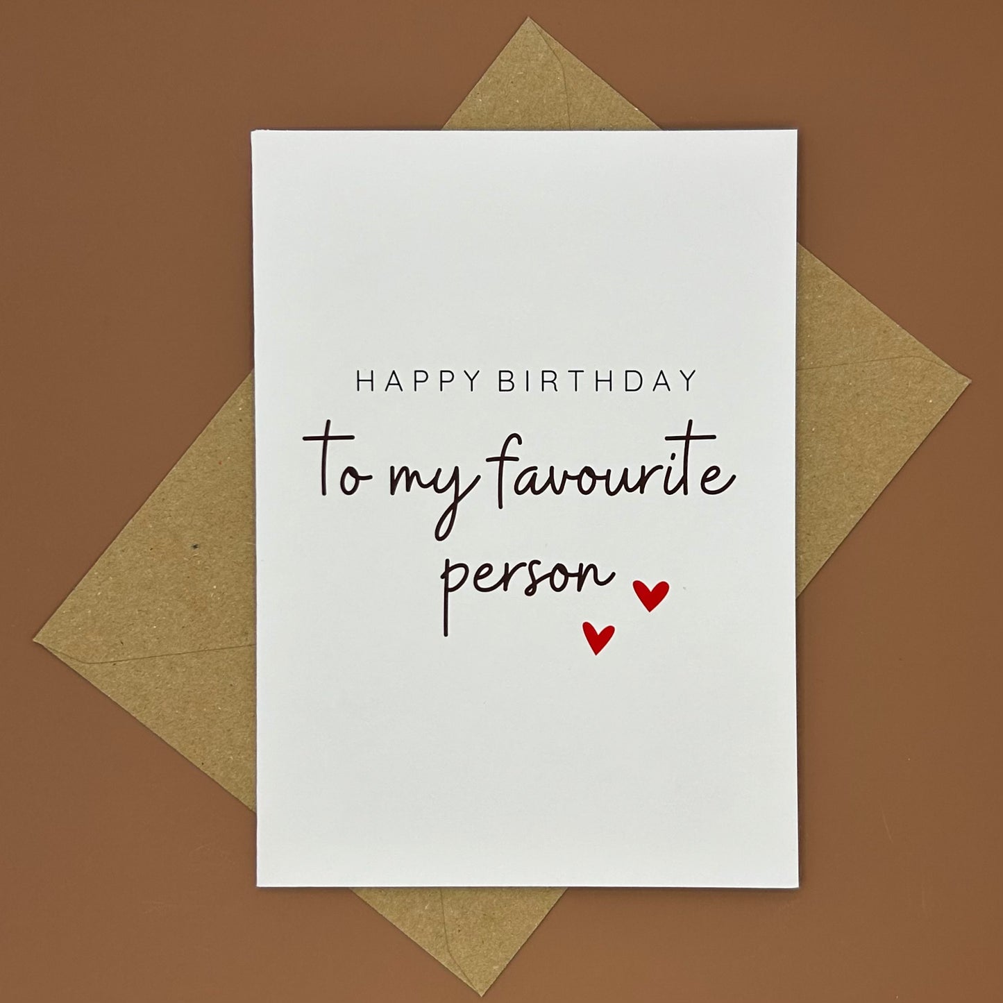 Favourite Person Birthday Card