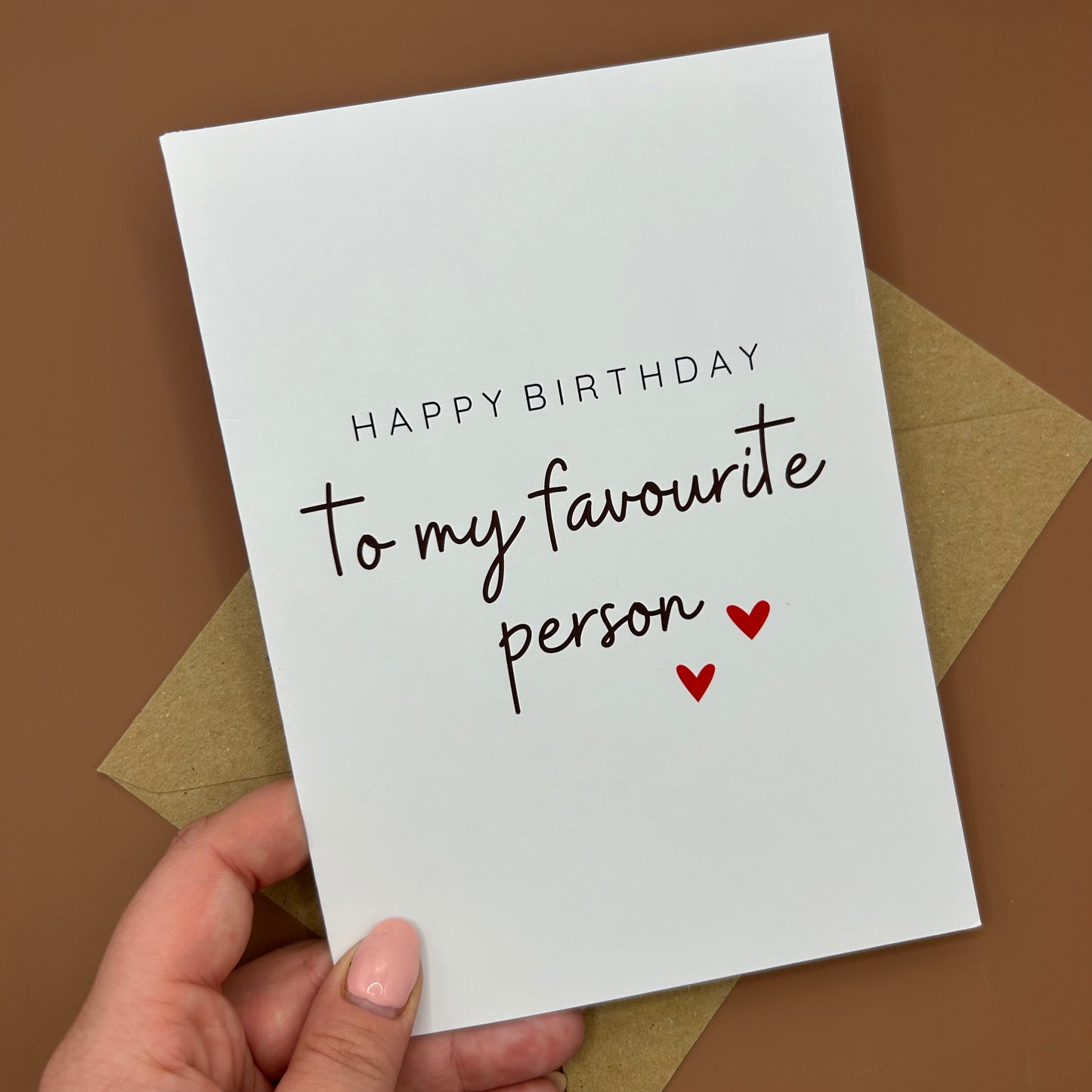 Favourite Person Birthday Card