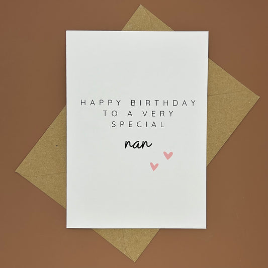 Nan Birthday Card