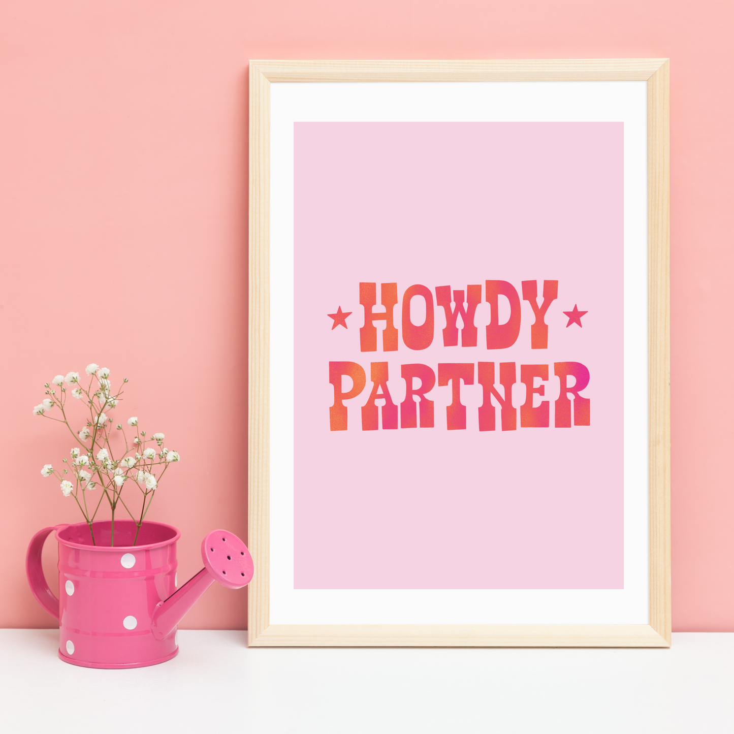 'Howdy Partner' Print