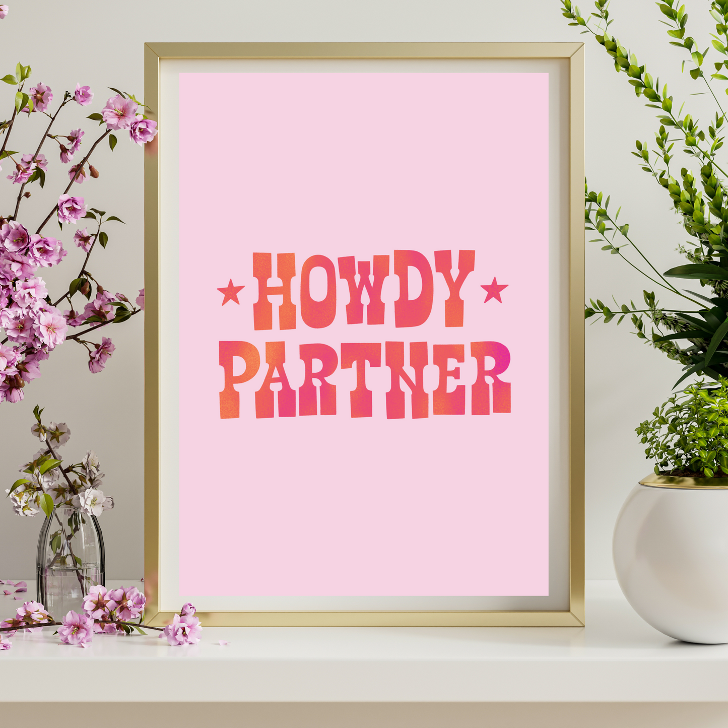 'Howdy Partner' Print