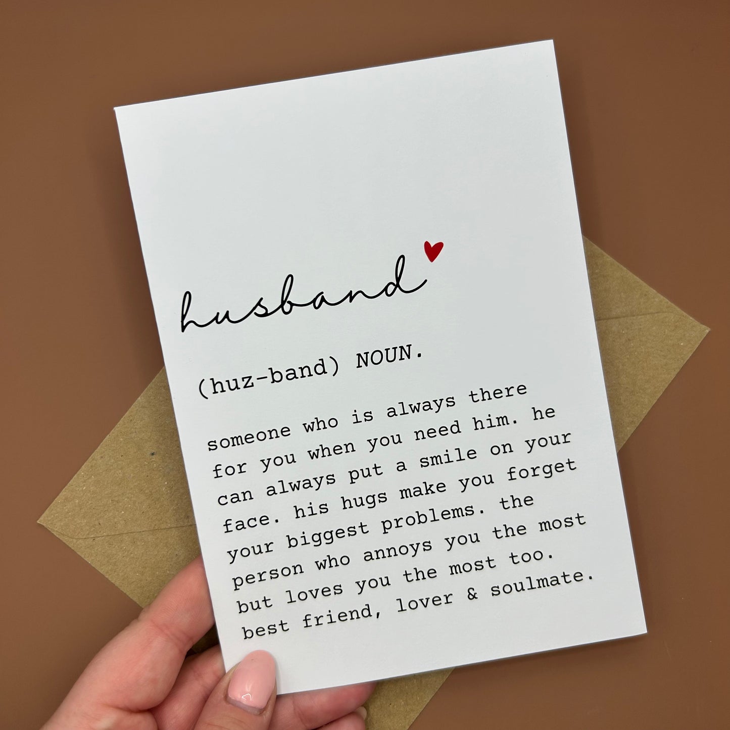 Husband Definition Greeting Card