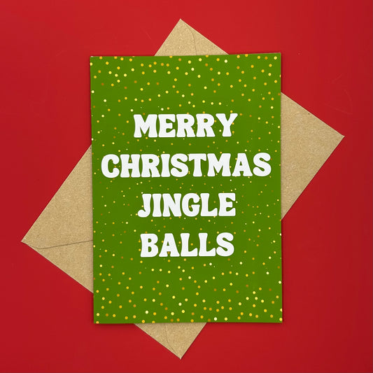 Jingle Balls Christmas Card