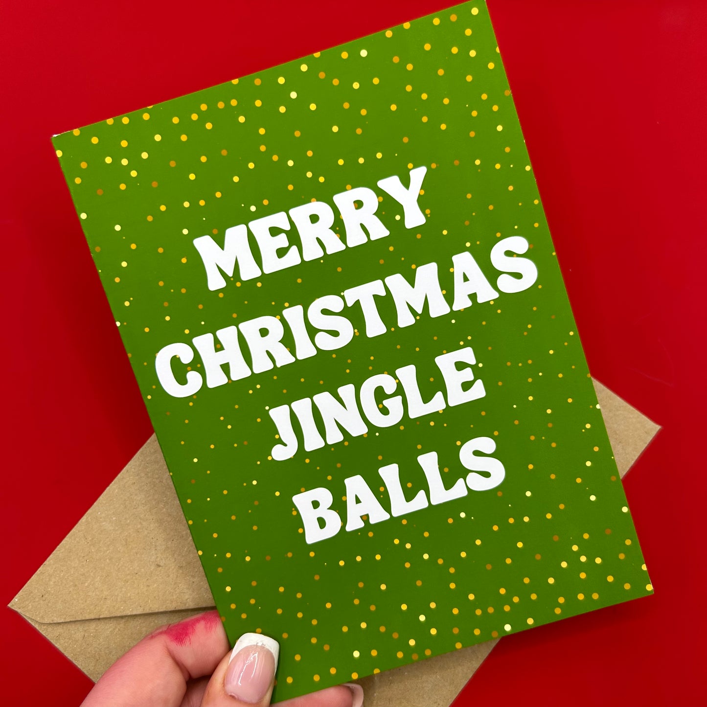 Jingle Balls Christmas Card