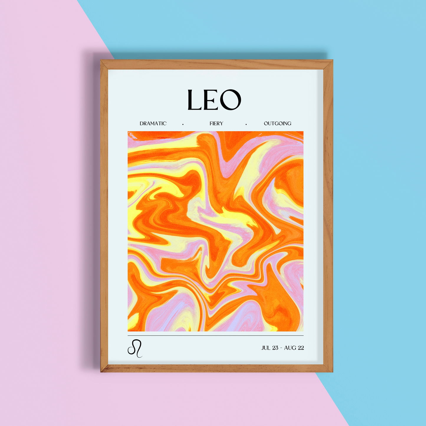 Leo Star Sign Print