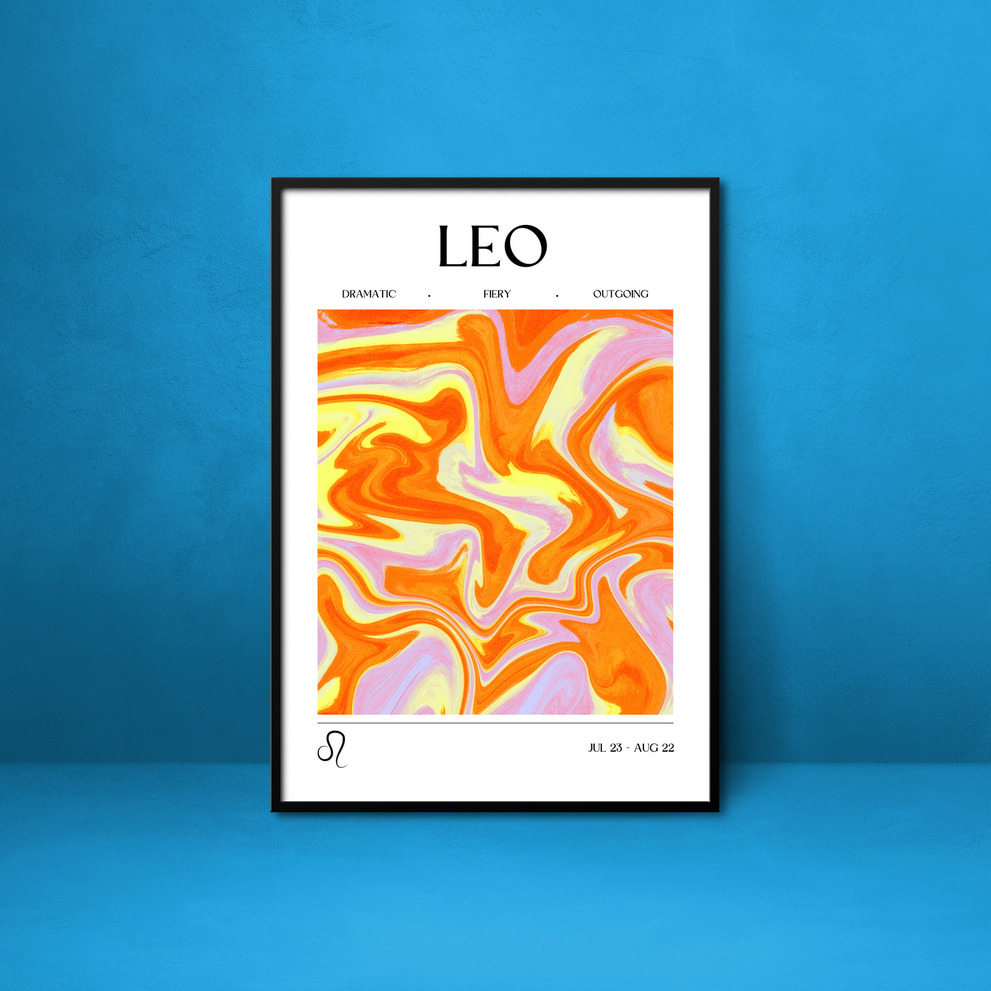 Leo Star Sign Print