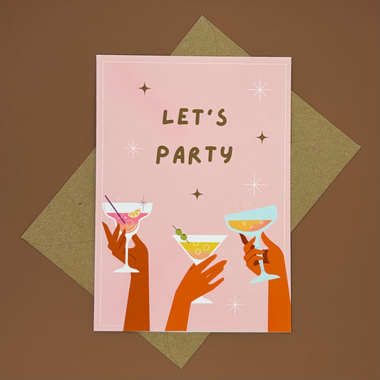 Lets Party Greeting Card