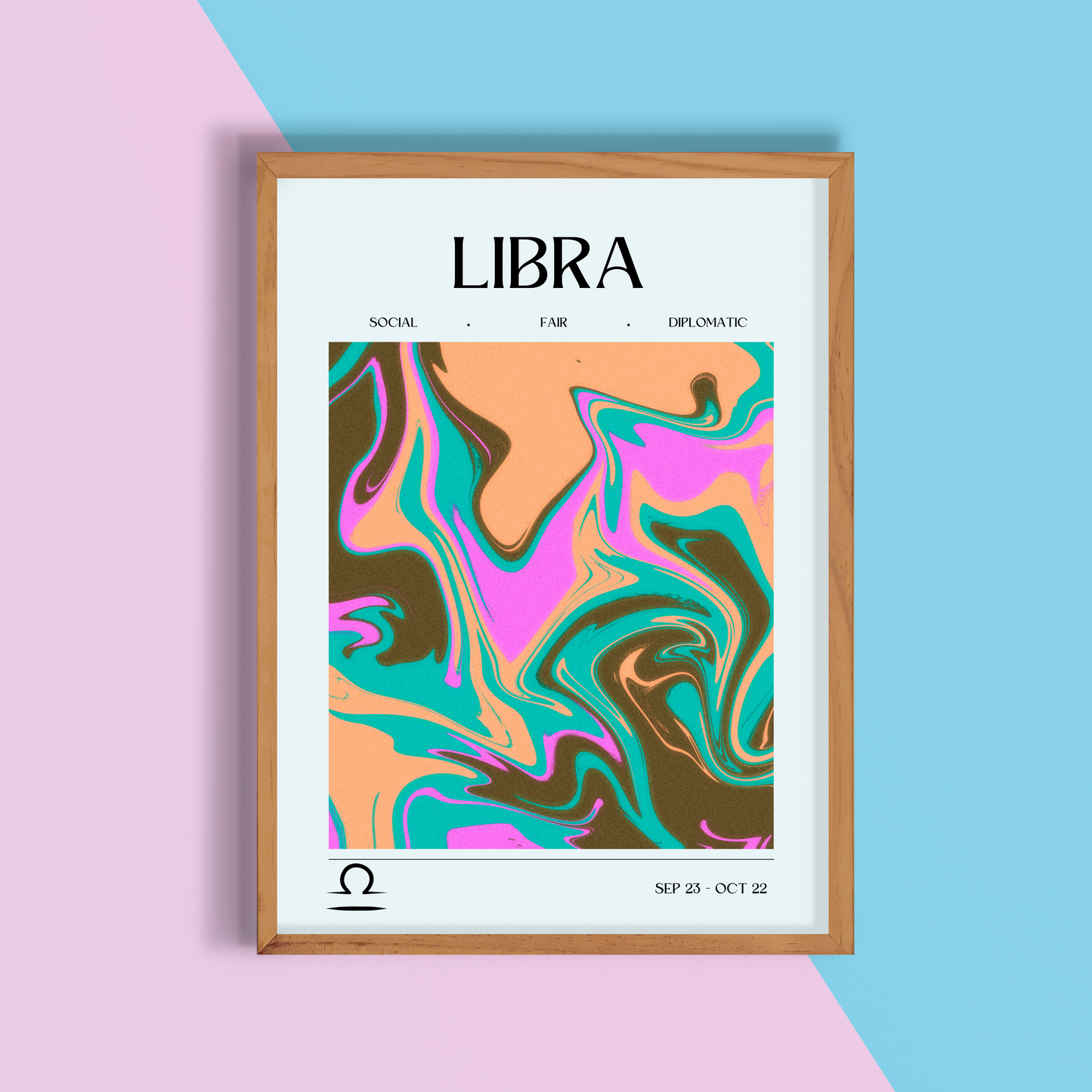 Libra Star Sign Print