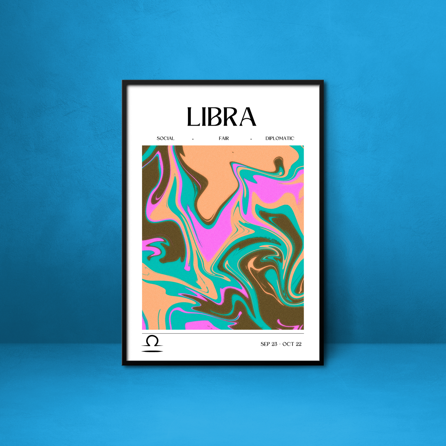 Libra Star Sign Print