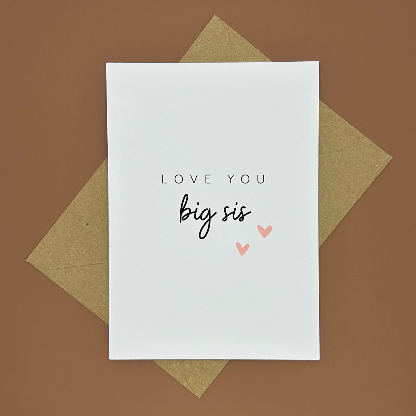 Love You Big Sis Greeting Card