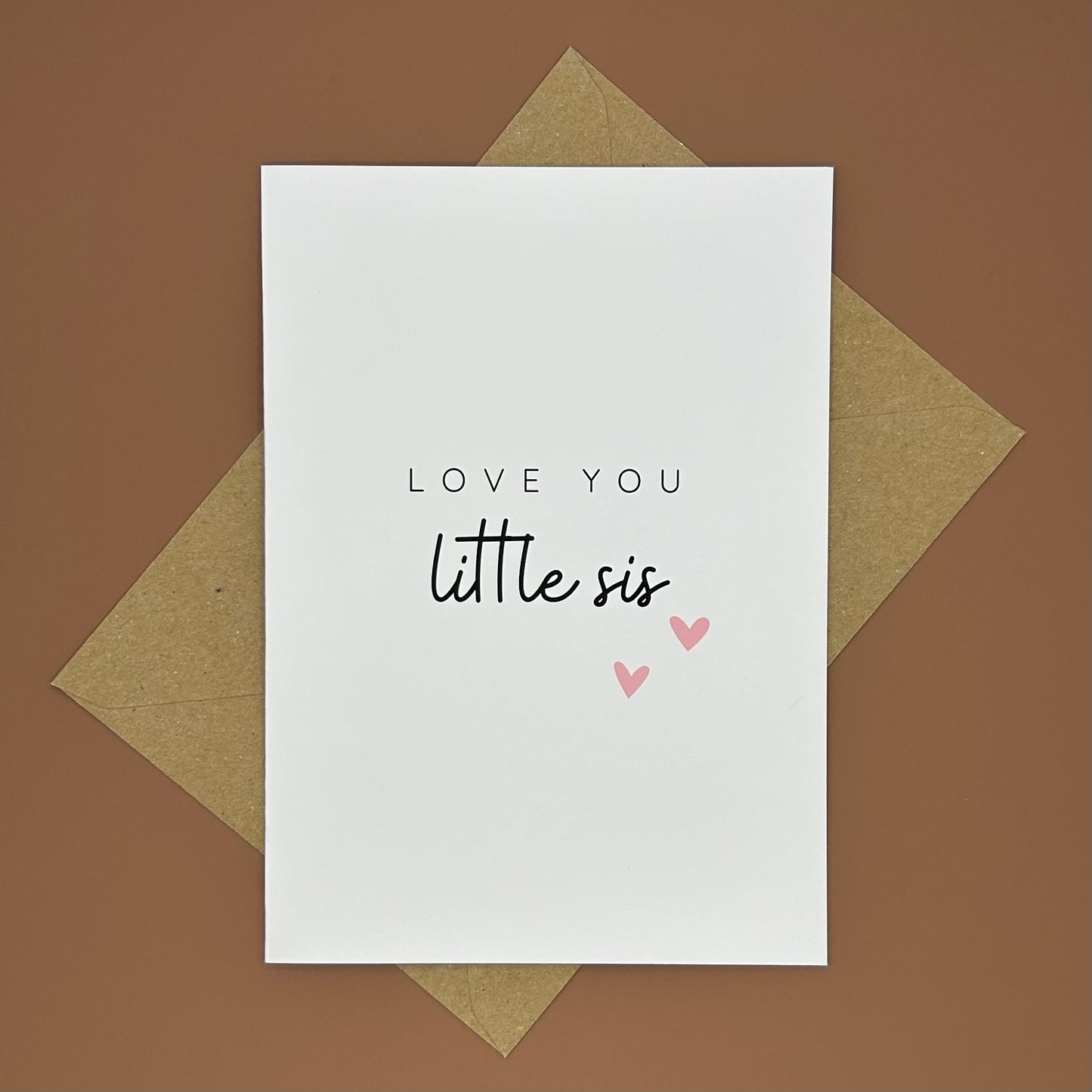 Love You Little Sis Greeting Card