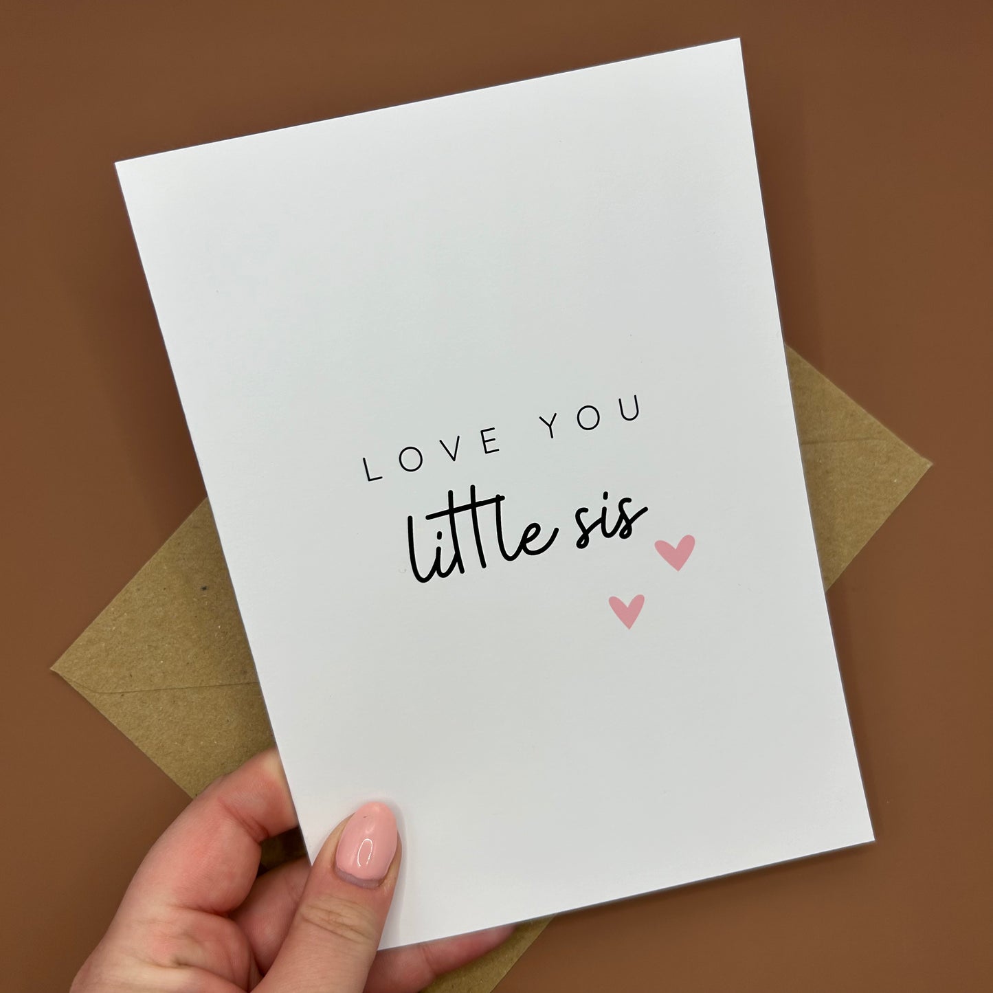 Love You Little Sis Greeting Card