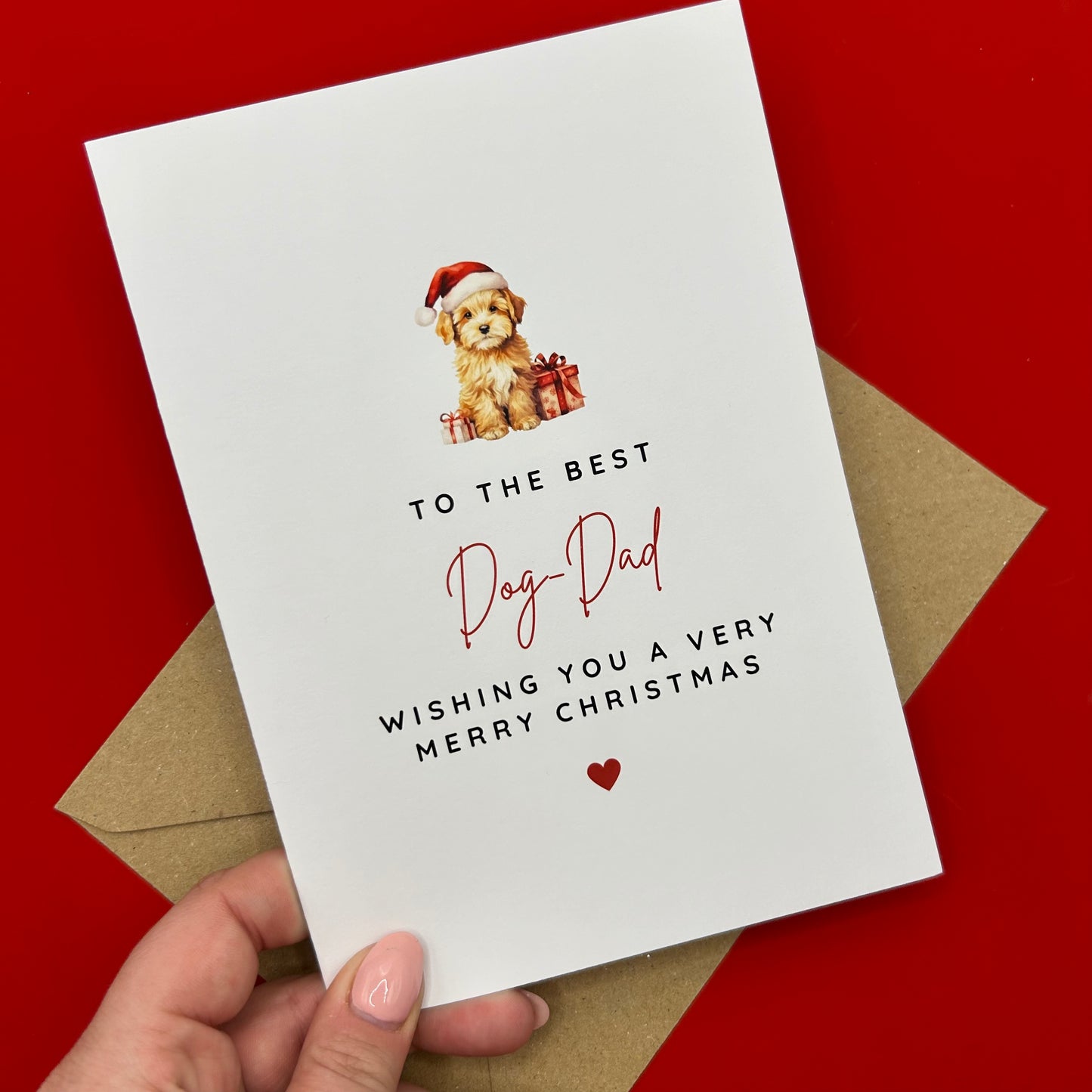 Dog-Dad Christmas Card