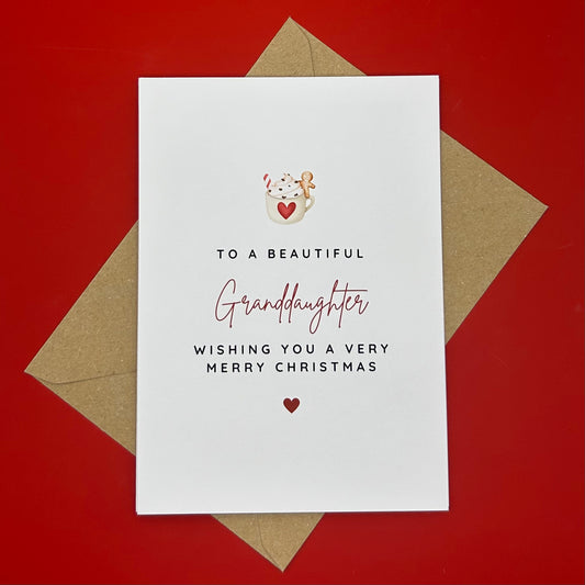 Granddaughter Christmas Card