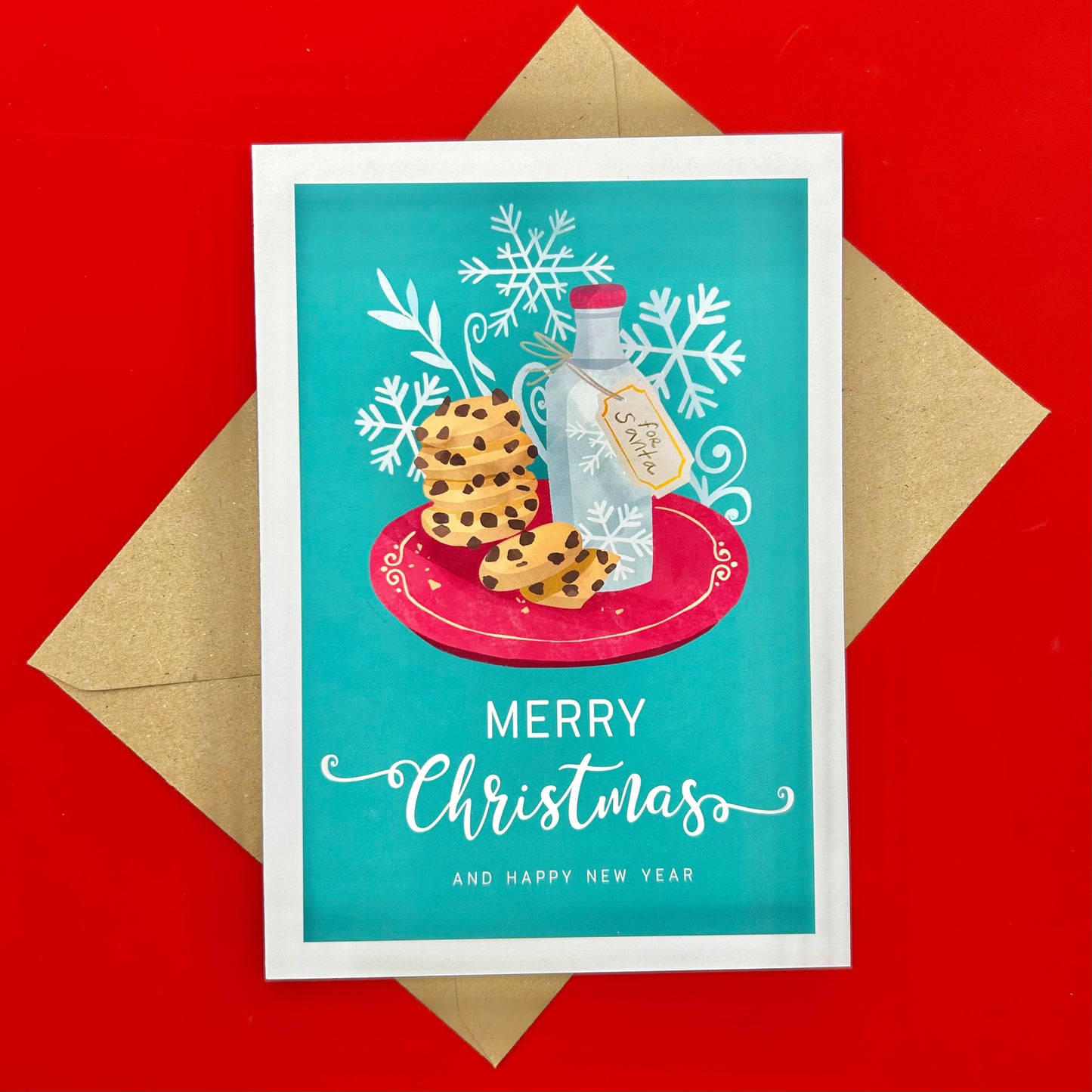 Milk & Cookies Christmas Card