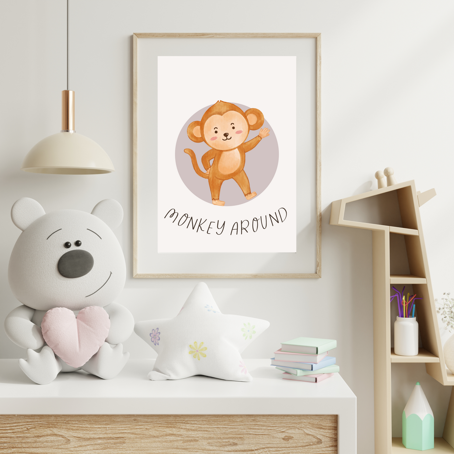 'Monkey Around' Monkey Print