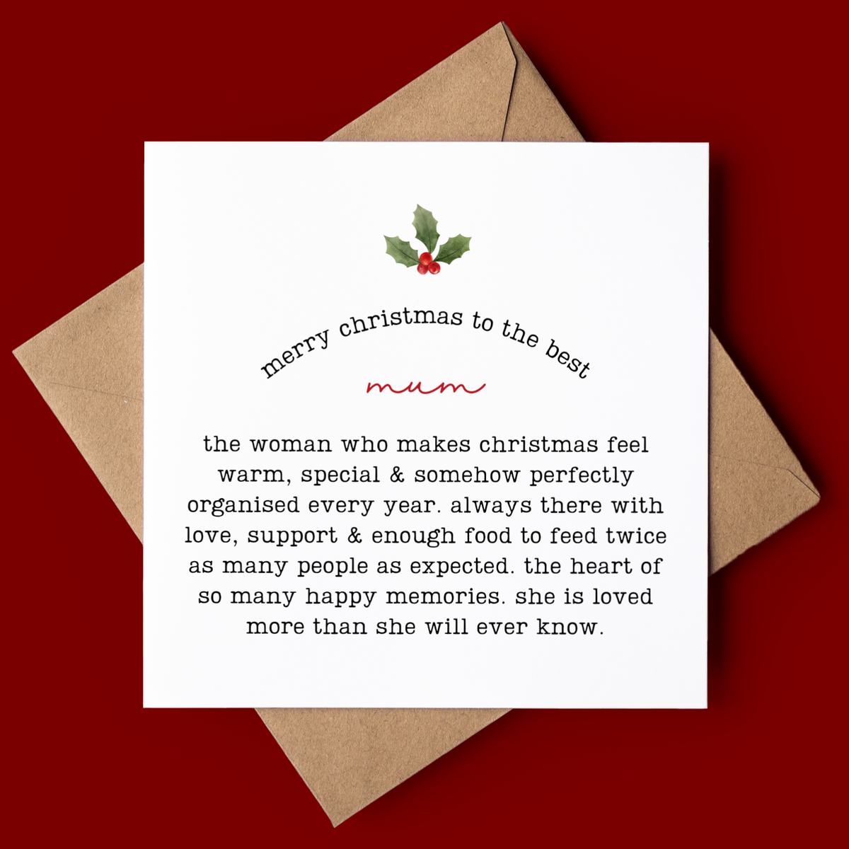 Mum Christmas Card