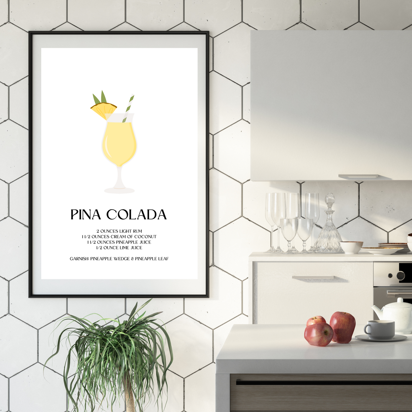 Pina Colada Cocktail Print