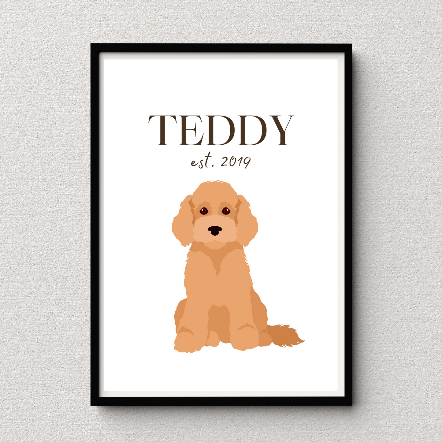 Personalised Cockapoo Pet Print