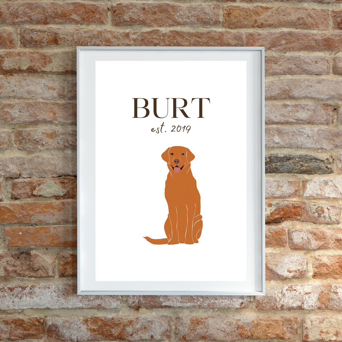 Personalised Labrador Pet Print