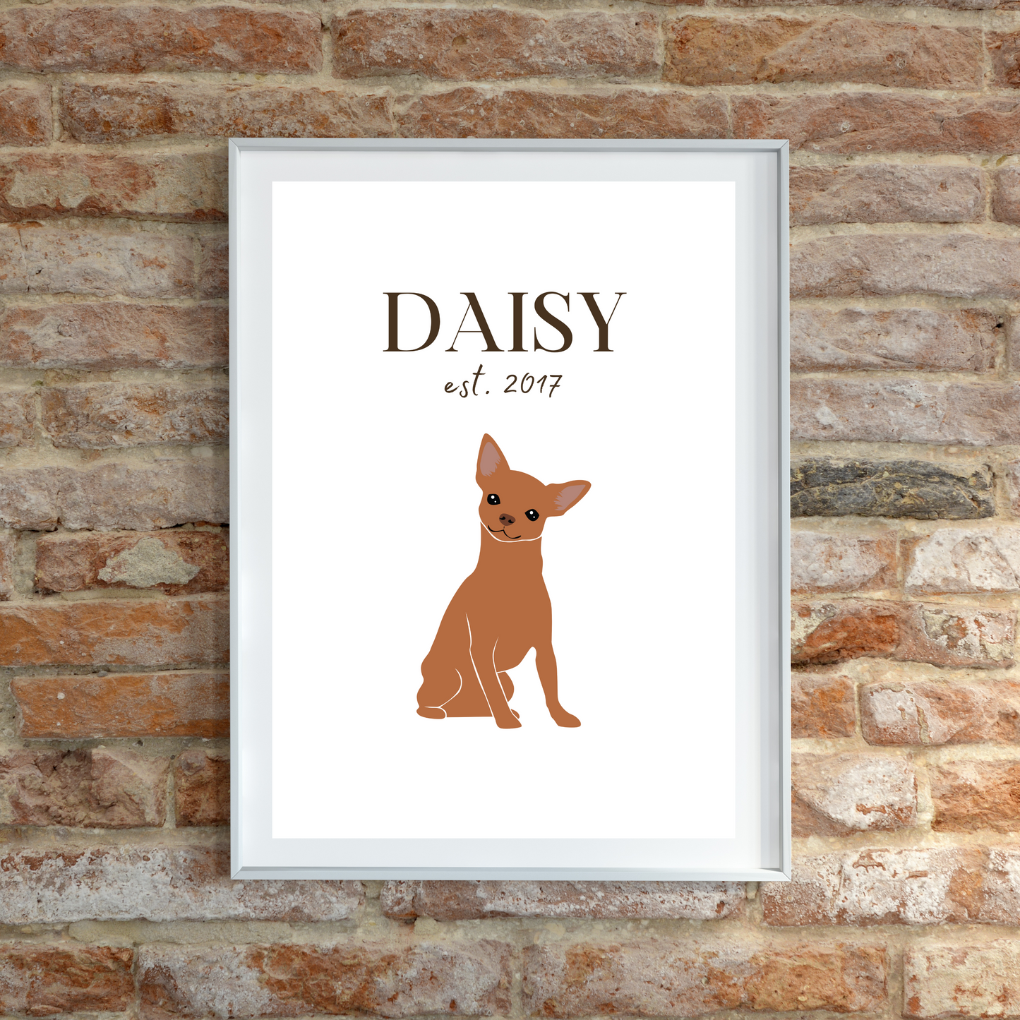 Personalised Chihuahua Pet Print