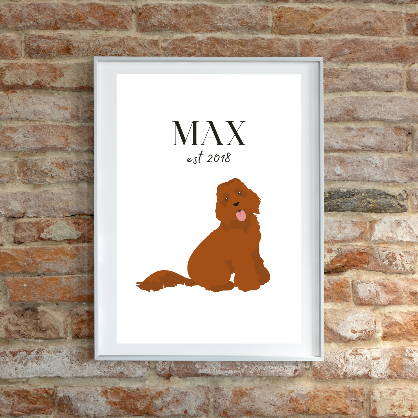 Personalised Labradoodle Pet Print