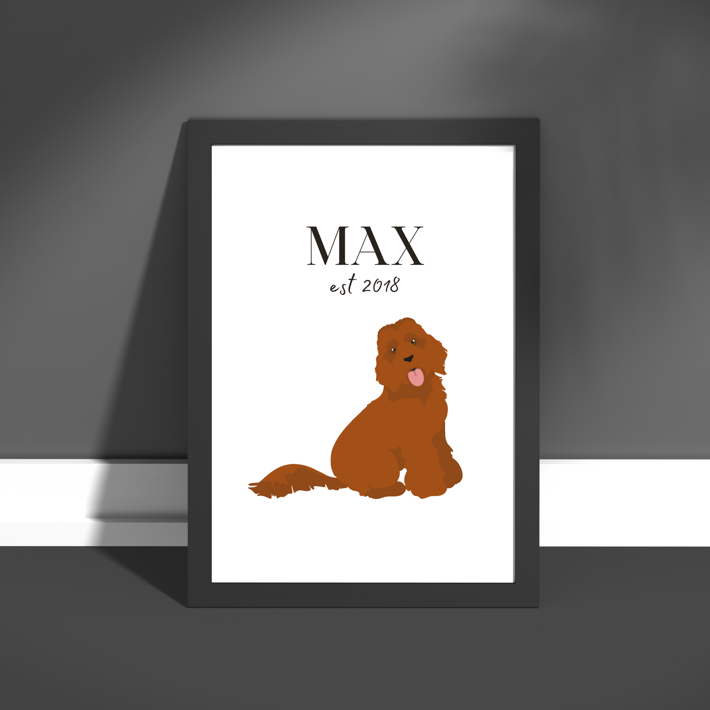 Personalised Labradoodle Pet Print