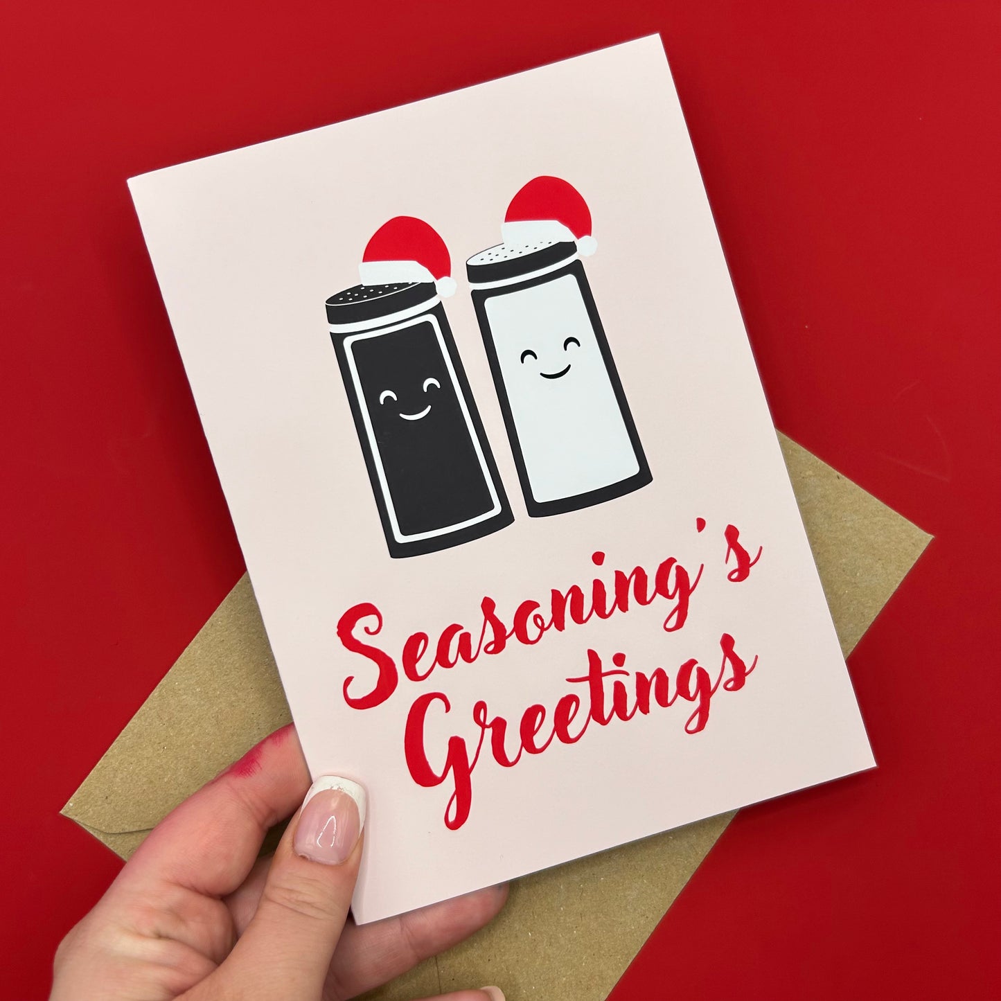 Seasoning's Greetings Christmas Card