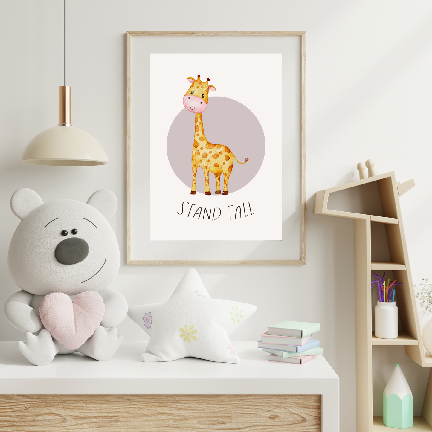 'Stand Tall' Giraffe Print