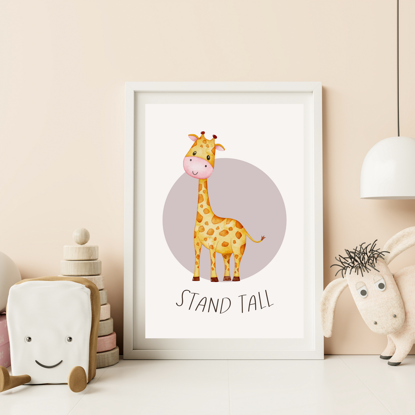 'Stand Tall' Giraffe Print