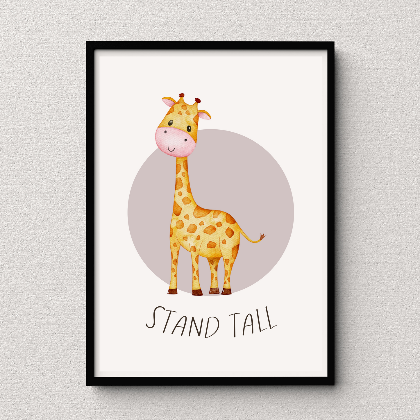 'Stand Tall' Giraffe Print