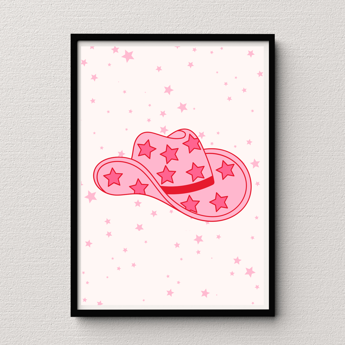 Cowgirl Hat Print