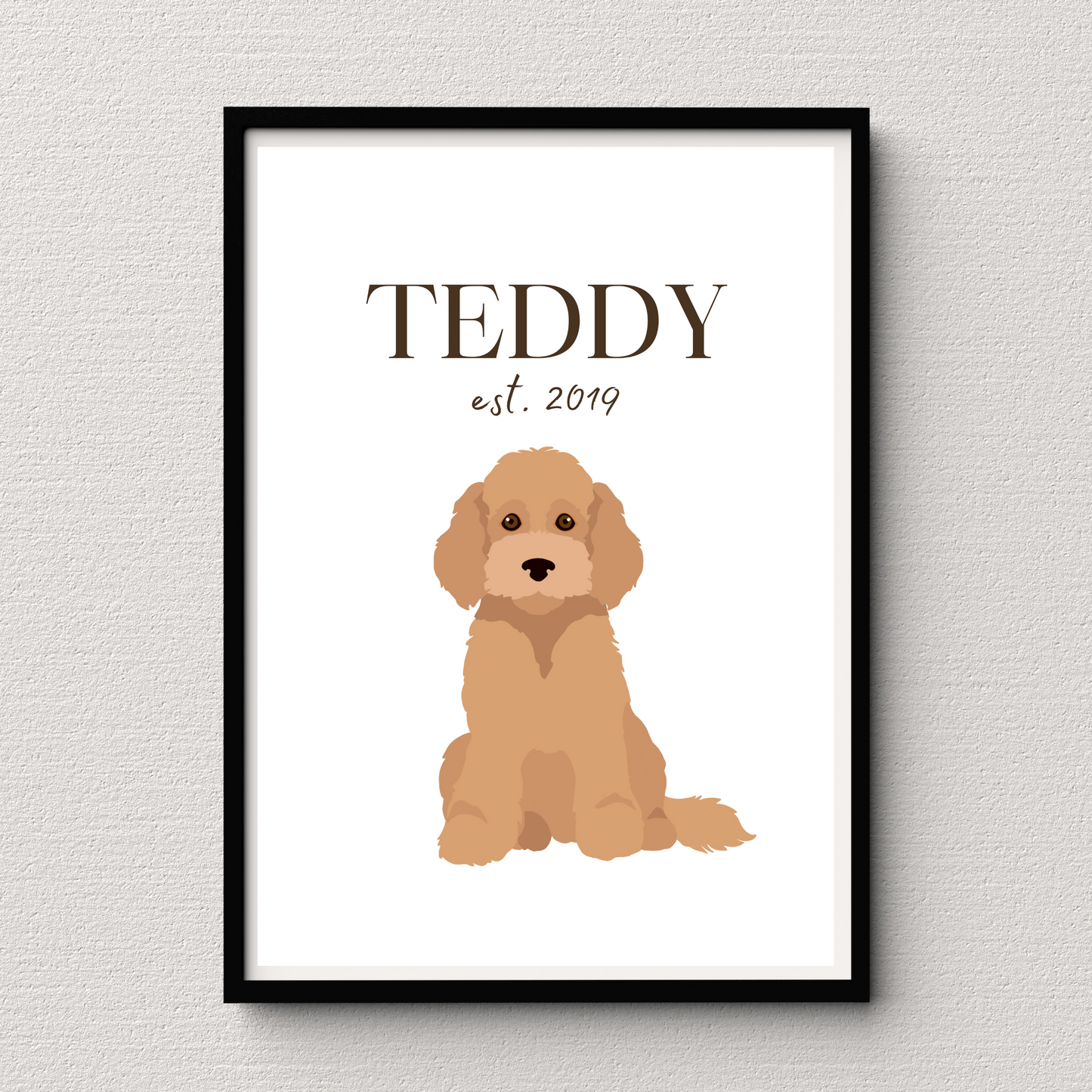 Personalised Cockapoo Pet Print