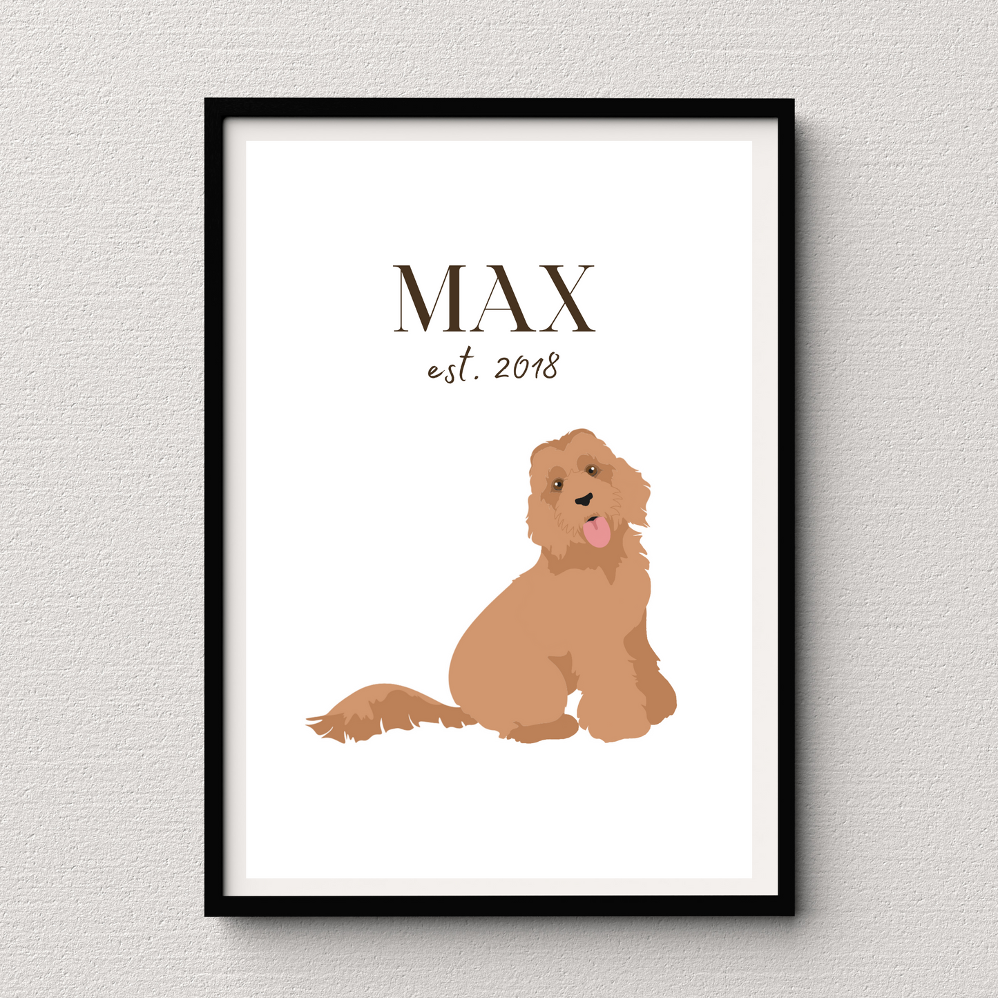 Personalised Labradoodle Pet Print