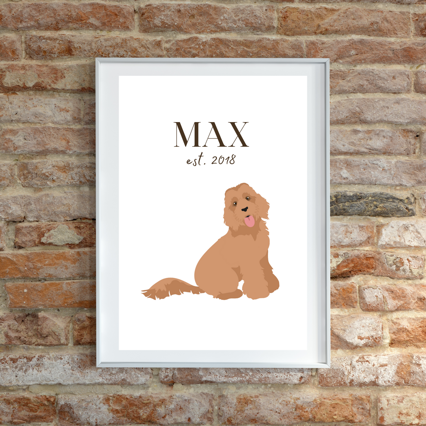 Personalised Labradoodle Pet Print