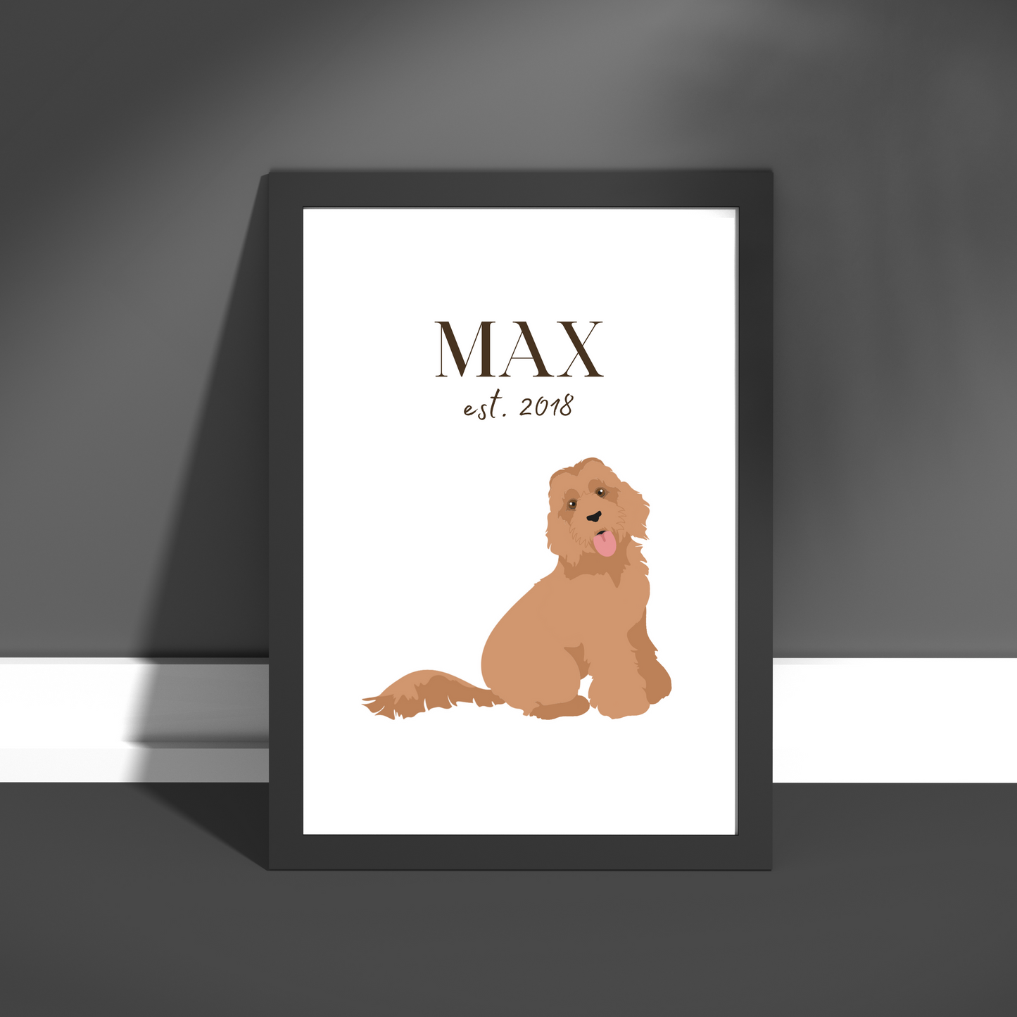 Personalised Labradoodle Pet Print