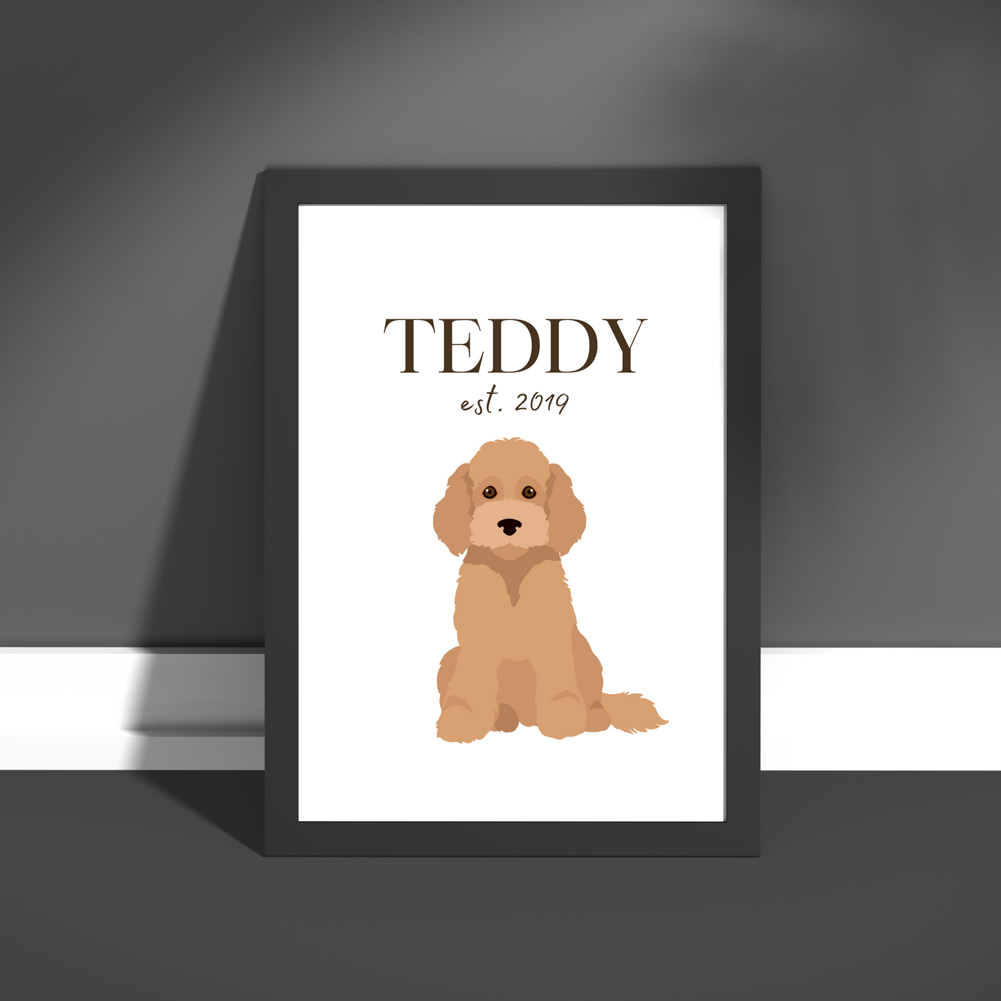 Personalised Cockapoo Pet Print