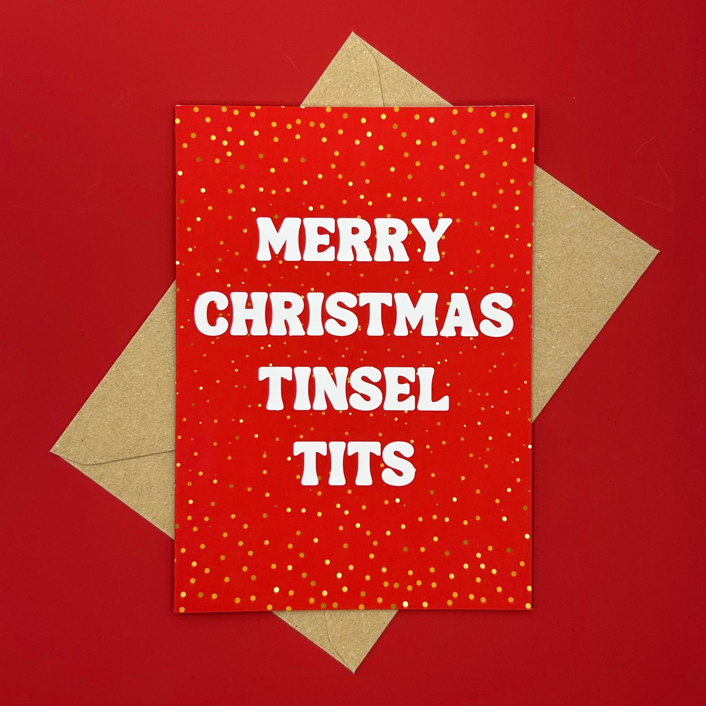 Tinsel Tits Christmas Card