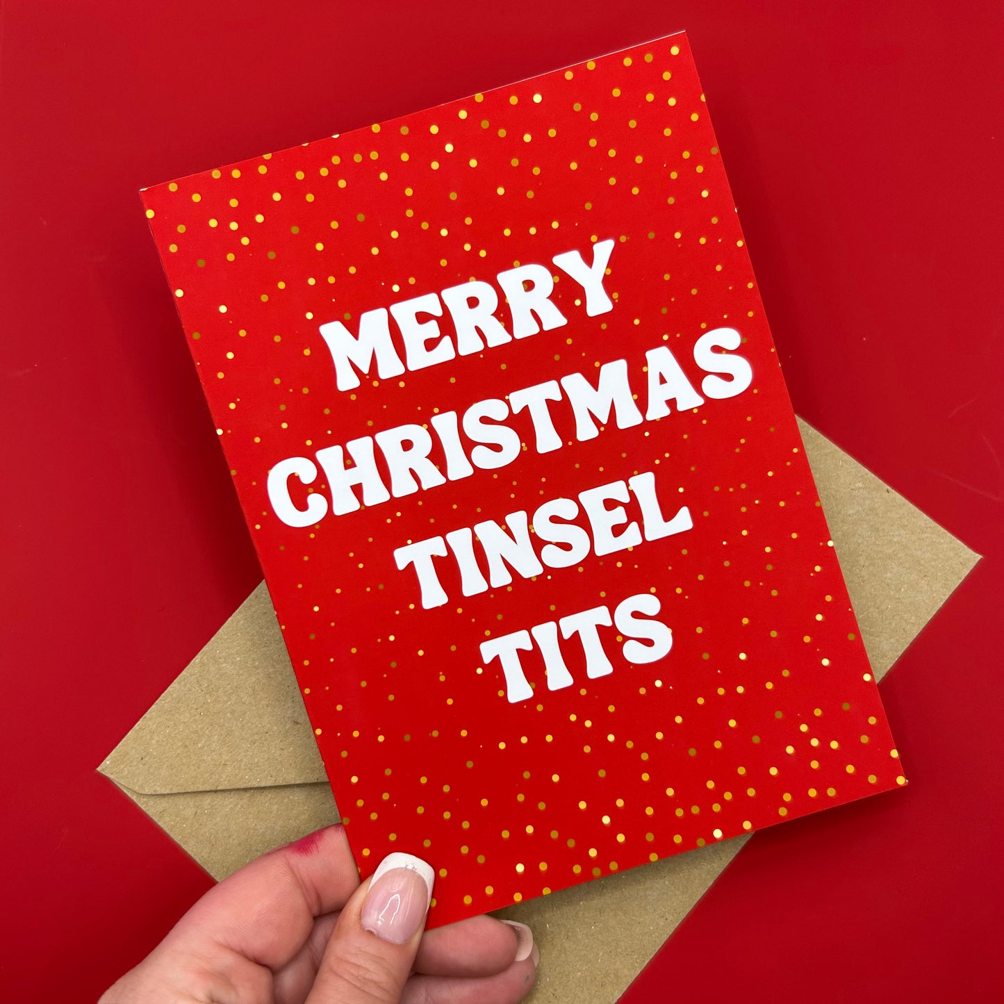 Tinsel Tits Christmas Card