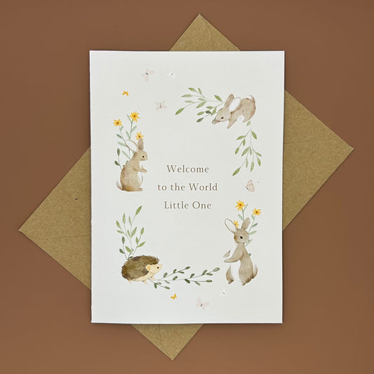Welcome to the World New Baby Greeting Card